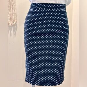 Navy Blue J Crew Number 2 Pencil Skirt size 2